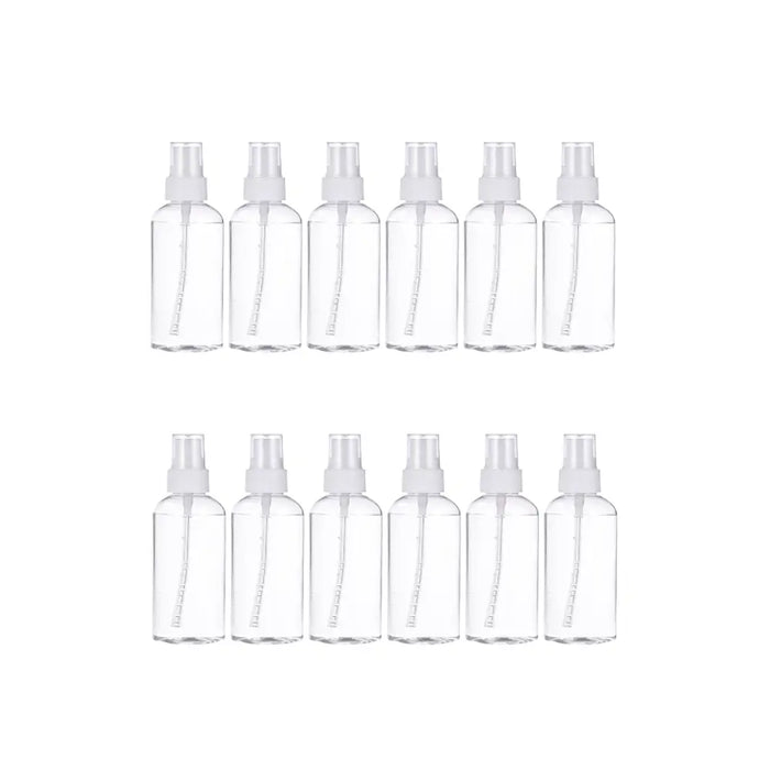 Set 12 Botella De Viaje Pulverizador 50 Ml Transparente - Fliperex