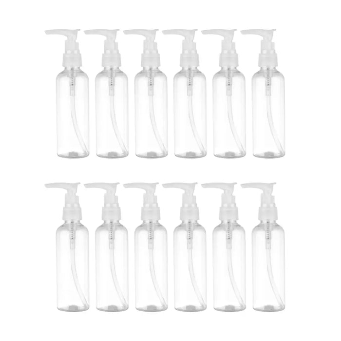 Set 12 Botella Dispensadora 100 Ml Transparente Multiuso - Fliperex