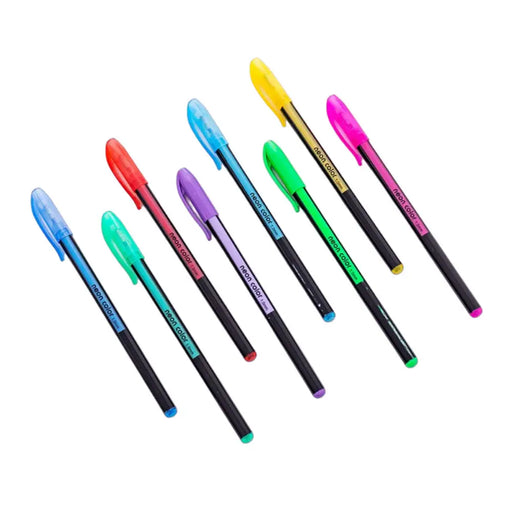 Set 12 Lapices Gel Glitter Neon Color 1,0 Mm Lapiz Arte - Fliperex