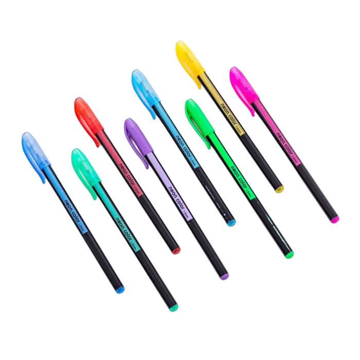 Set 12 Lapices Gel Glitter Neon Color 1,0 Mm Lapiz Arte - Fliperex