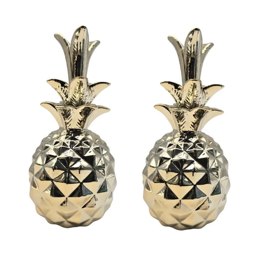 Set 2 Figuras Piñas Decorativas De Ceramica Adorno Decohogar - Fliperex