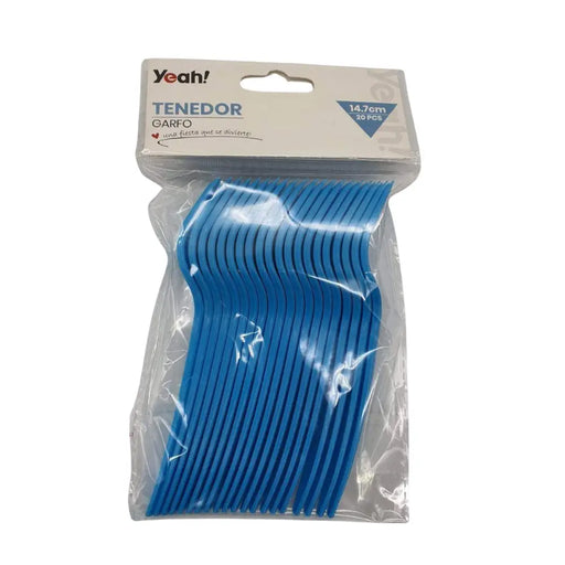 Set 20 Tenedores Plásticos Desechables Cumpleaños Fiesta - Fliperex