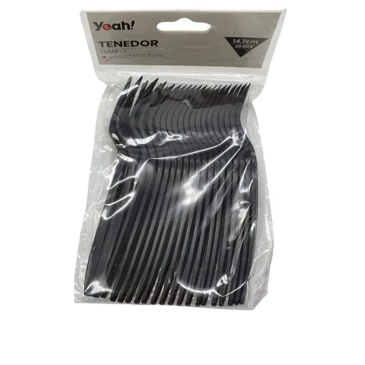 Set 20 Tenedores Plásticos Desechables Cumpleaños Fiesta - Fliperex