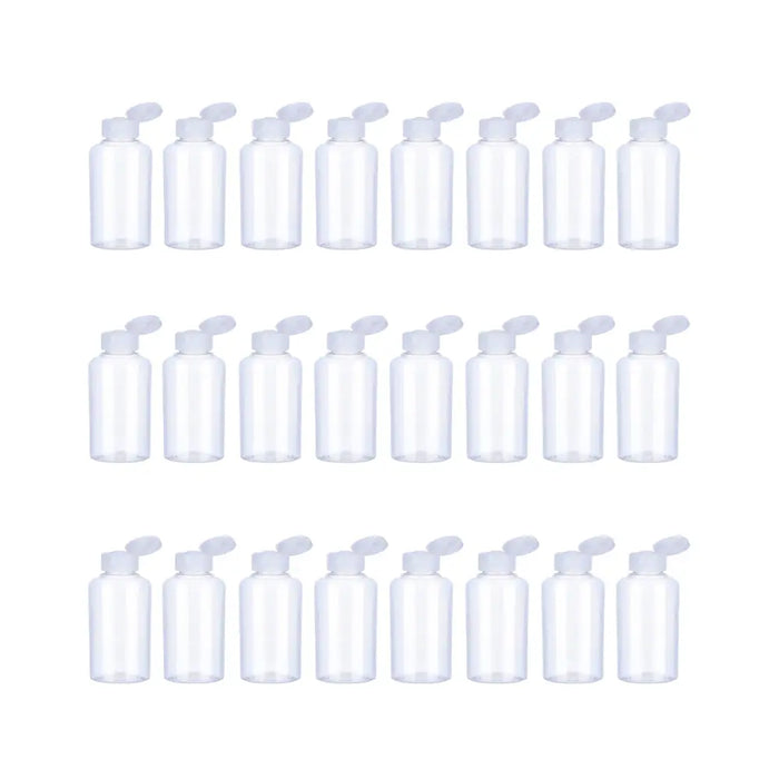 Set 24 Botella De Viaje Dispensadora 50 Ml Transparente - Fliperex