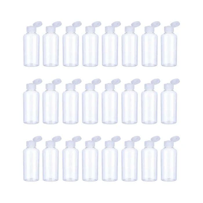 Set 24 Botella De Viaje Dispensadora 75 Ml Transparente - Fliperex