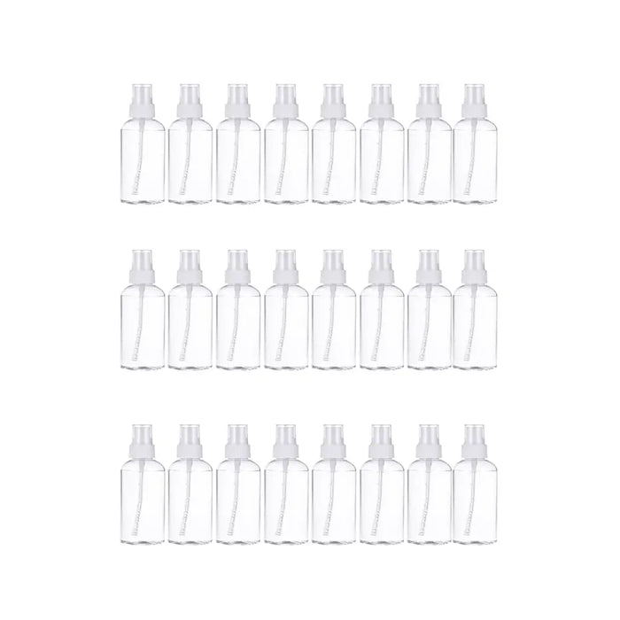 Set 24 Botella De Viaje Pulverizador 50 Ml Transparente - Fliperex