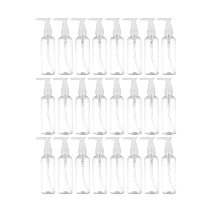 Set 24 Botella Dispensadora 100 Ml Transparente Multiuso - Fliperex