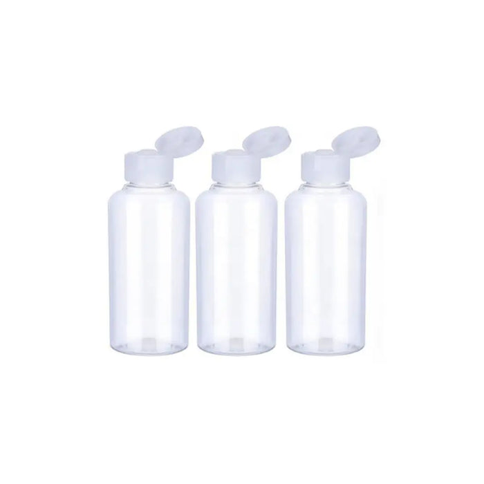 Set 3 Botella De Viaje Dispensadora 75 Ml Transparente - Fliperex