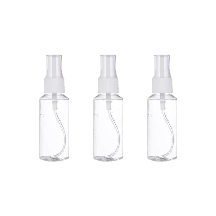 Set 3 Botella De Viaje Pulverizador 50 Ml Transparente - Fliperex