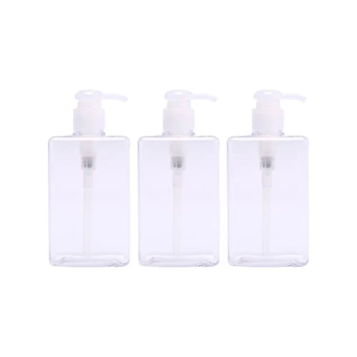 Set 3 Botellas Cuadrada Dispensadora Con Seguro 150 Ml - Fliperex