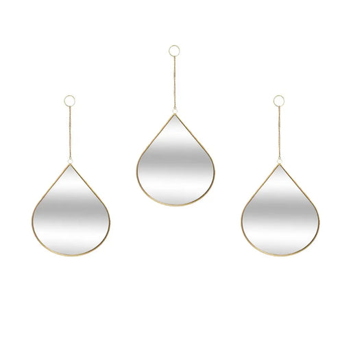 Set 3 Espejos De Pared Para Colgar De Gota Marcos De Espejos - Fliperex