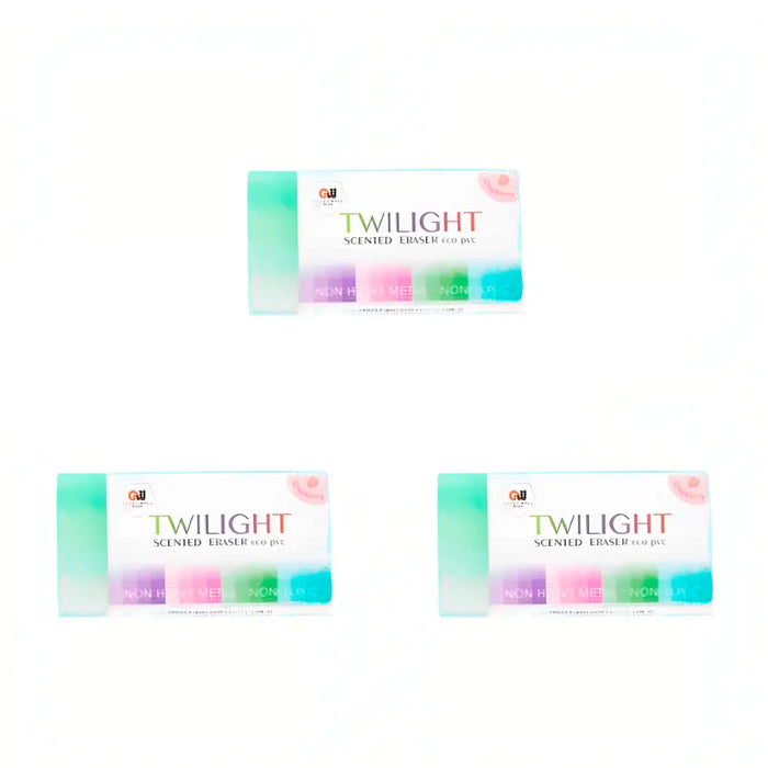 Set 3 Gomas De Borrar Perfumada Strawberry Twilight - Fliperex