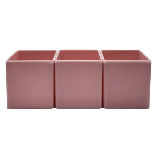 Set 3 Macetero Maceta De Plastico Cuadrado Pequeño 6 X 6 Cm - Fliperex