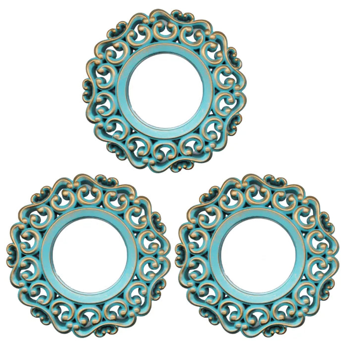 Set 3 Marcos De Espejos Estilo Arabe Decorativo Calipso Deco - Fliperex