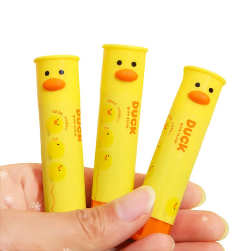 Set 3 Pegamentos En Barra Escolar Animalitos Patito Kawaii - Fliperex