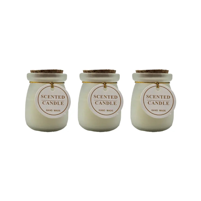 Set 3 Velas Aromatica Elegantes Neutras Fragancia Duradera - Fliperex