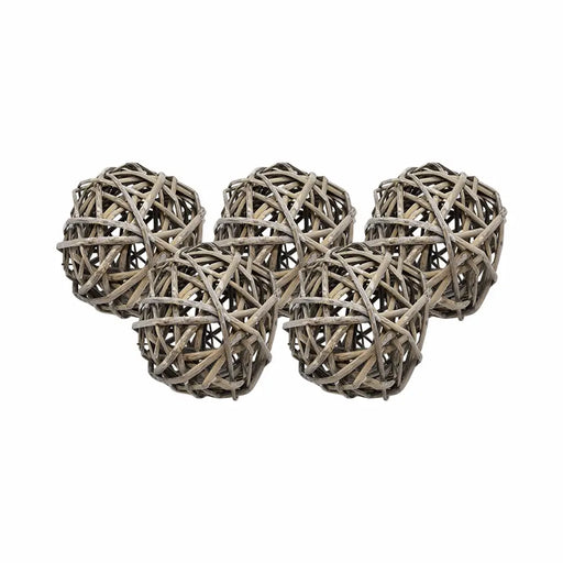 Set 5 Esferas De Mimbre Para Decoración Pelotas De Mimbre - Fliperex