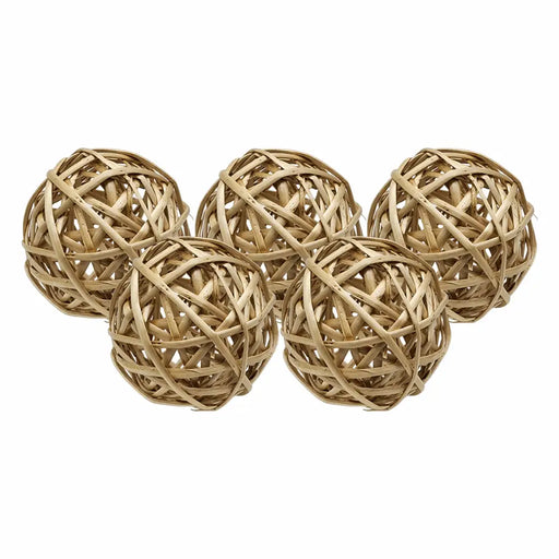 Set 5 Esferas De Mimbre Para Decoración Pelotas De Mimbre - Fliperex