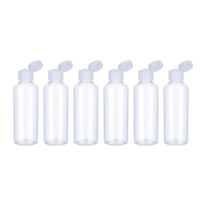 Set 6 Botella De Viaje Dispensadora 100 Ml Transparente - Fliperex