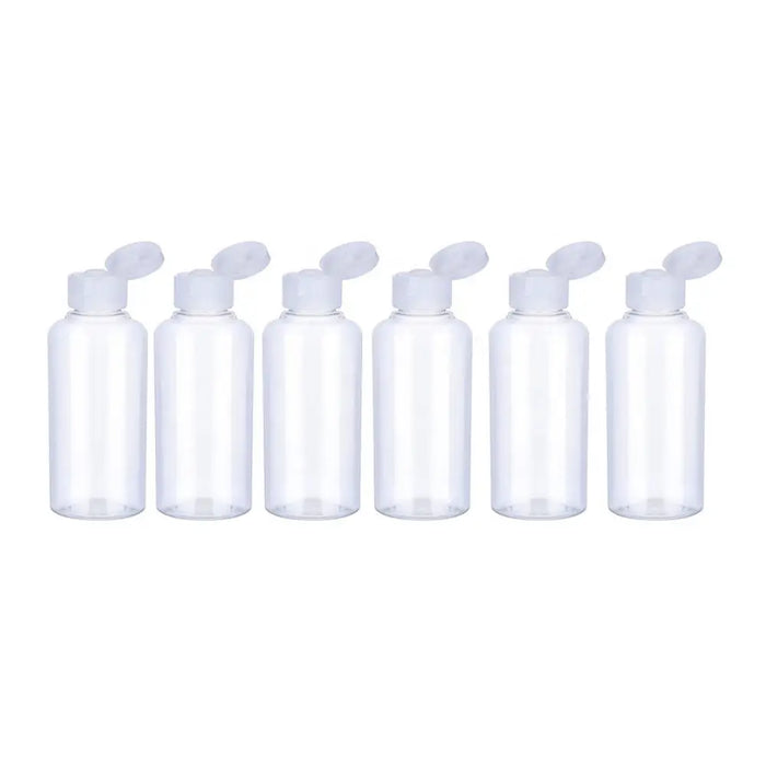 Set 6 Botella De Viaje Dispensadora 75 Ml Transparente - Fliperex