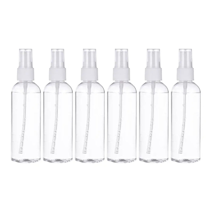 Set 6 Botella De Viaje Pulverizador 100 Ml Transparente - Fliperex