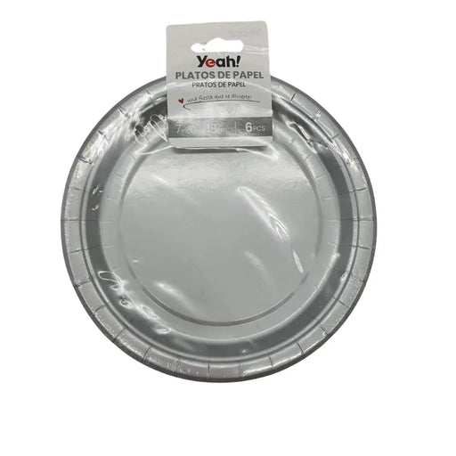Set 6 Platos Desechables 18 Cm Colores Para Cumpleaños - Fliperex