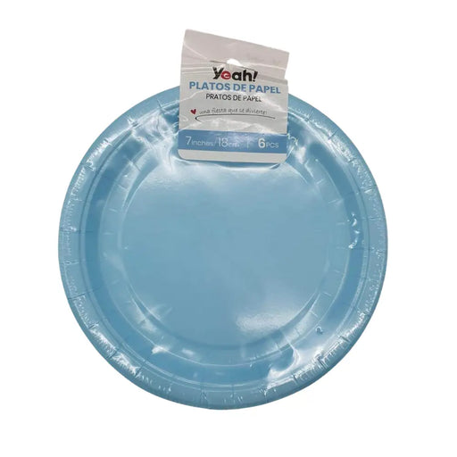 Set 6 Platos Desechables 18 Cm Colores Para Cumpleaños - Fliperex