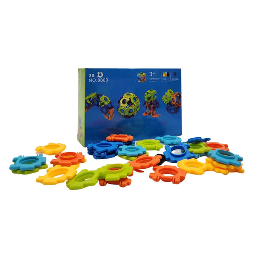 Set Bloques Armables Cuadrados Múltiples Figuras Posibles - Fliperex