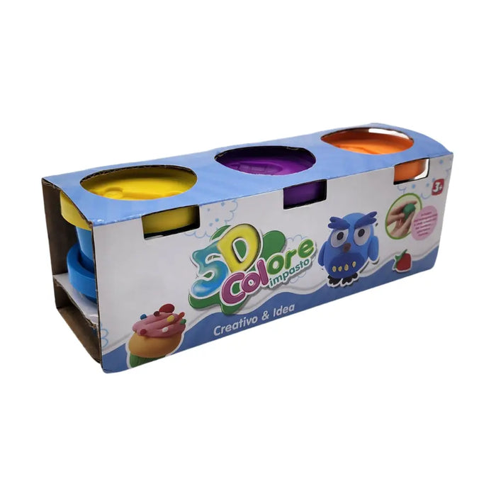 Set De Masas 6 Colores Minilatas Plasticina Didactica - Fliperex