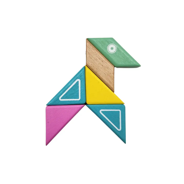 Set Juego Bloques De Madera Imantados Forma Figuras - Fliperex