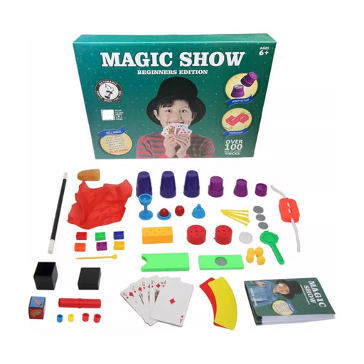 Set Juego De Magia Magic 100 Trucos De Mago Con Varita Niños - Fliperex