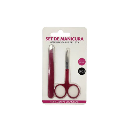 Set Manicura Tijera Para Cutícula Y Pinza Depilación - Fliperex