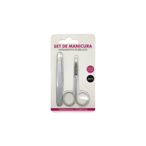 Set Manicura Tijera Para Cutícula Y Pinza Depilación - Fliperex