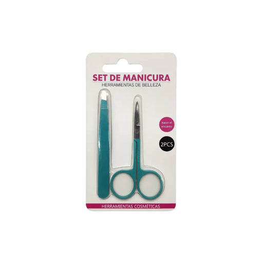 Set Manicura Tijera Para Cutícula Y Pinza Depilación - Fliperex