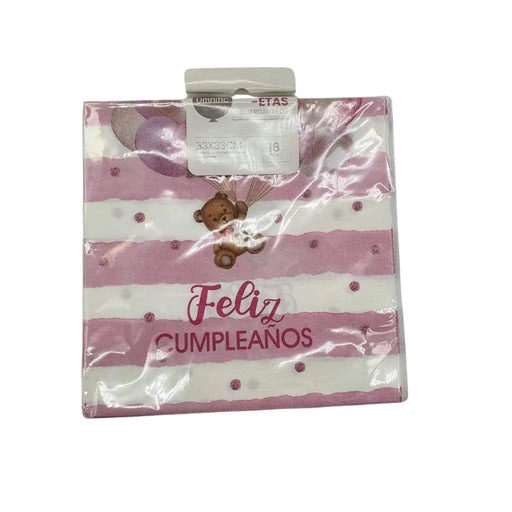 Set Servilletas Decoración De Cumpleaños Fiestas Diseño - Fliperex