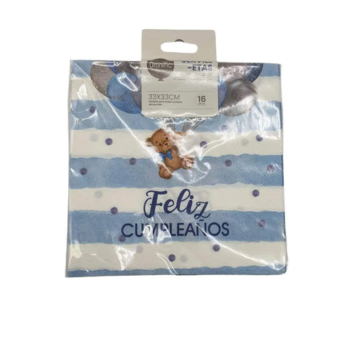 Set Servilletas Decoración De Cumpleaños Fiestas Diseño - Fliperex
