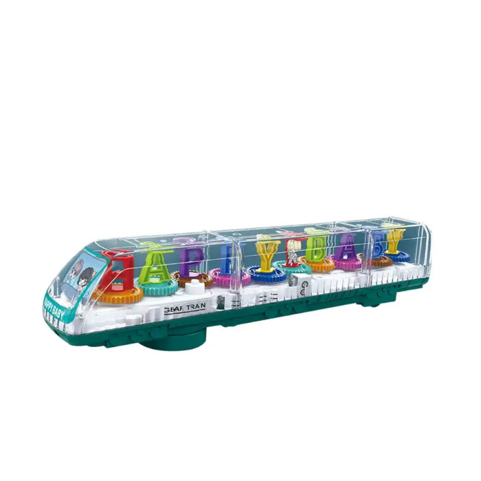 Tren Educativo Transparente Letras Y Números Luminoso - Fliperex