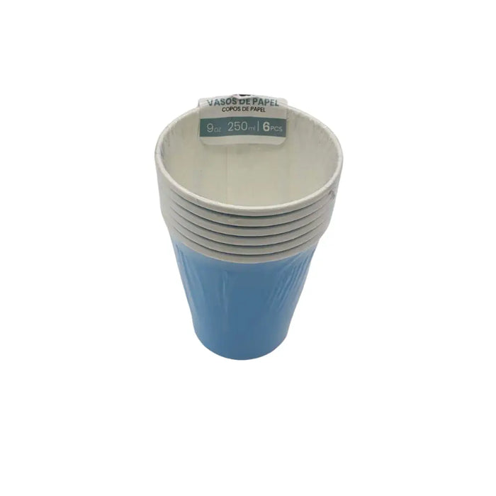 Vasos Cartón 6 Unidades Cumpleaños Fiesta 250ml Ecológico - Fliperex