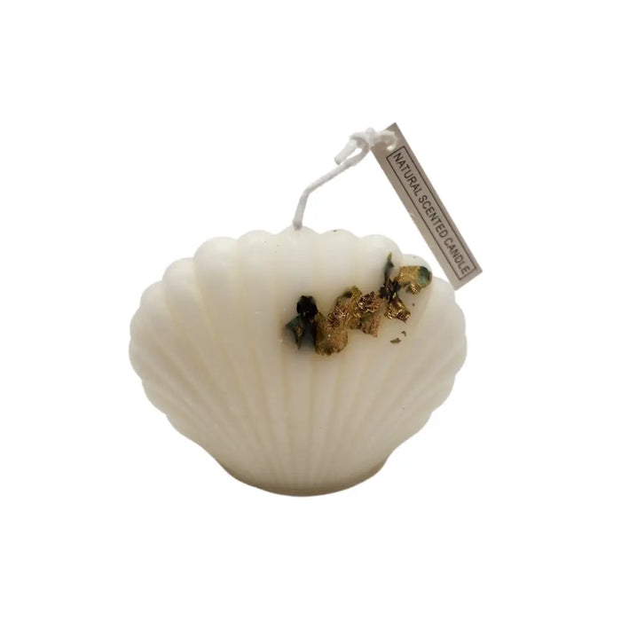 Vela Aromática Perfumada Blanca Almeja Decoración Hogar - Fliperex