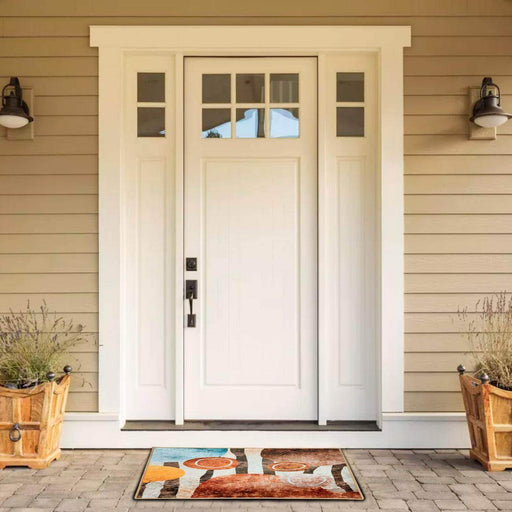 Alfombra De Baño Bajada De Cama Multiuso Diseño Abstracto - Fliperex