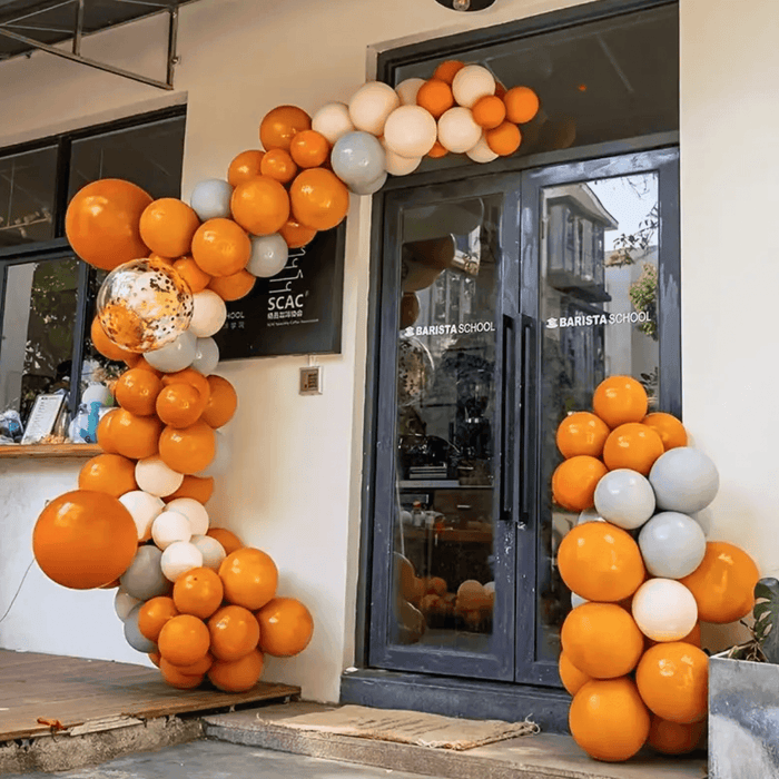 Globos Color Naranjo 100 Unidades Tamaño 25 Cm - Fliperex