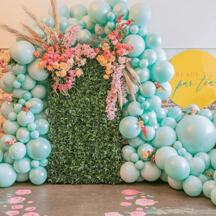 Globos Verde Agua Macaron 50 Unidades Tamaño 25 Cm - Fliperex