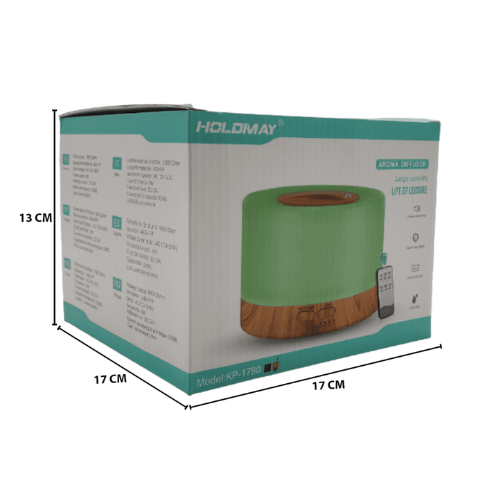 Humidificador Lampara Led Usb De Aromas Diseño Madera - Fliperex