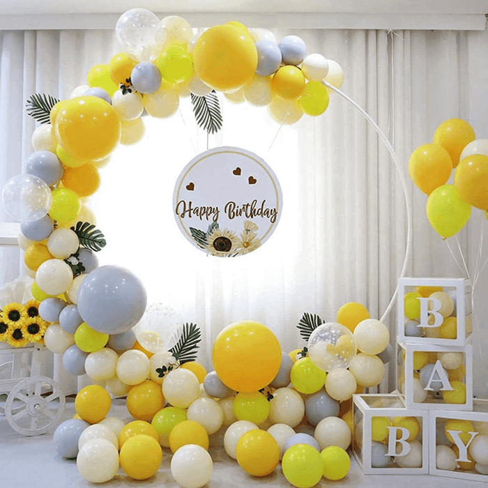 Globos Color Amarillo 50 Unidades Tamaño R12 - Fliperex