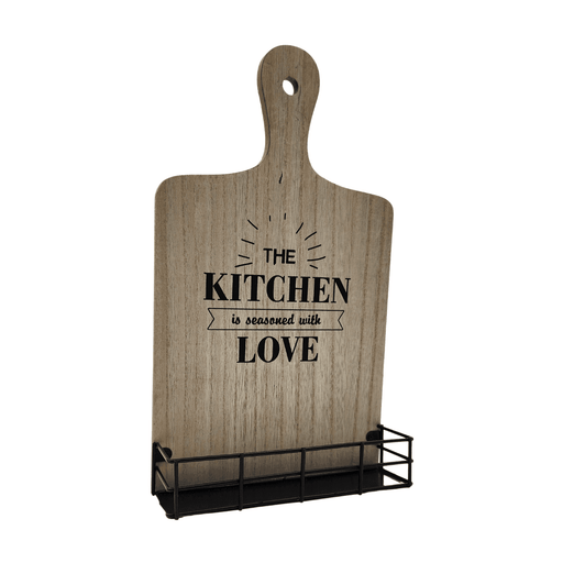 Porta Especiero De Pared Madera Para Cocina The Kitchen Love - Fliperex