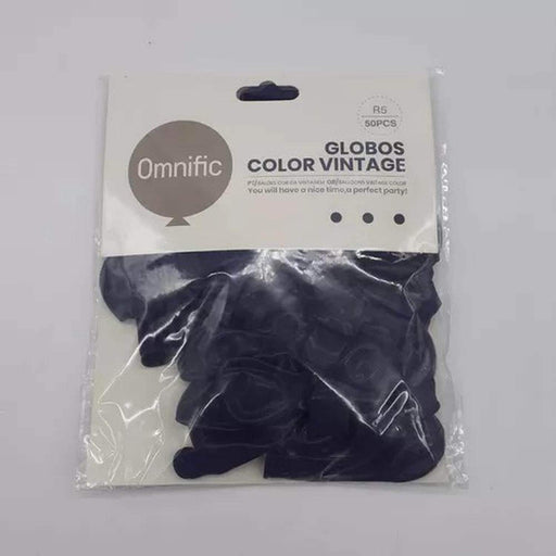 Globos Color Azul Oscuro Vintage 50 Unidades Tamaño R5 - Fliperex