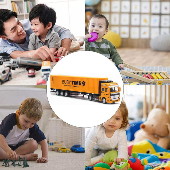 Camión Contenedor Aleación 1:48 Modelo Coche Juguete - Fliperex