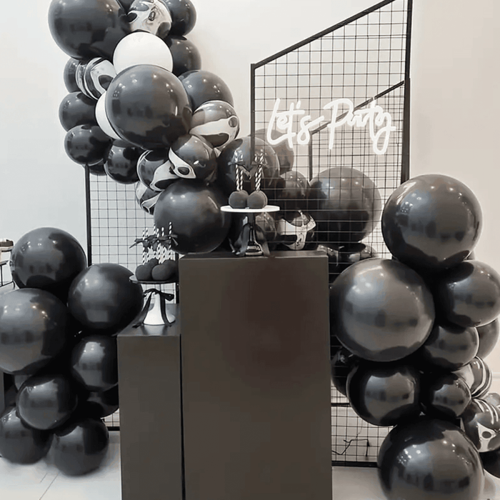 Globos Color Negro 100 Unidades Tamaño 25 Cm - Fliperex