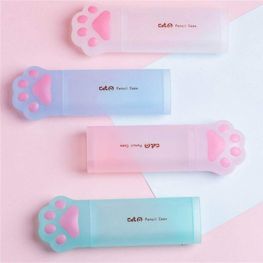 Estuche Lápices Patita De Gato Kawaii Cute Varios Colores - Fliperex
