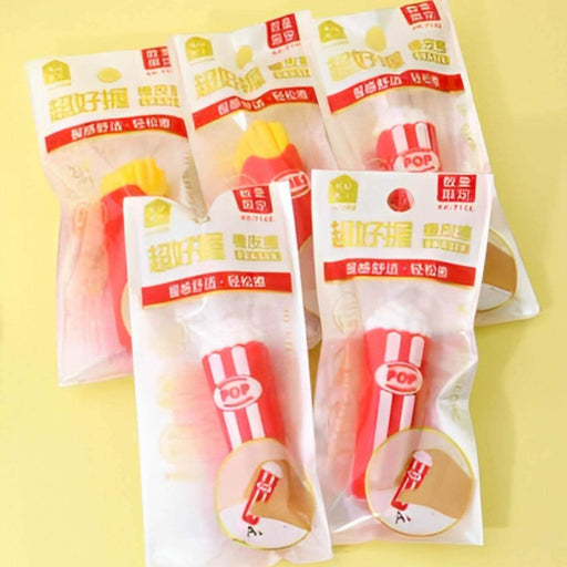 Set 3 Gomas De Borrar Papas Fritas Kawaii Cute - Fliperex